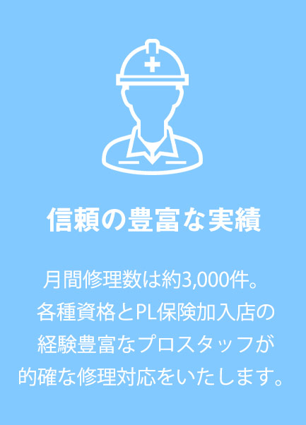 信頼の豊富な実績