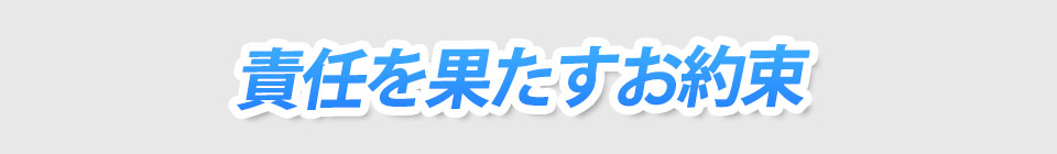 責任を果たすお約束